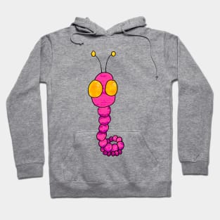 cute pink worm Hoodie